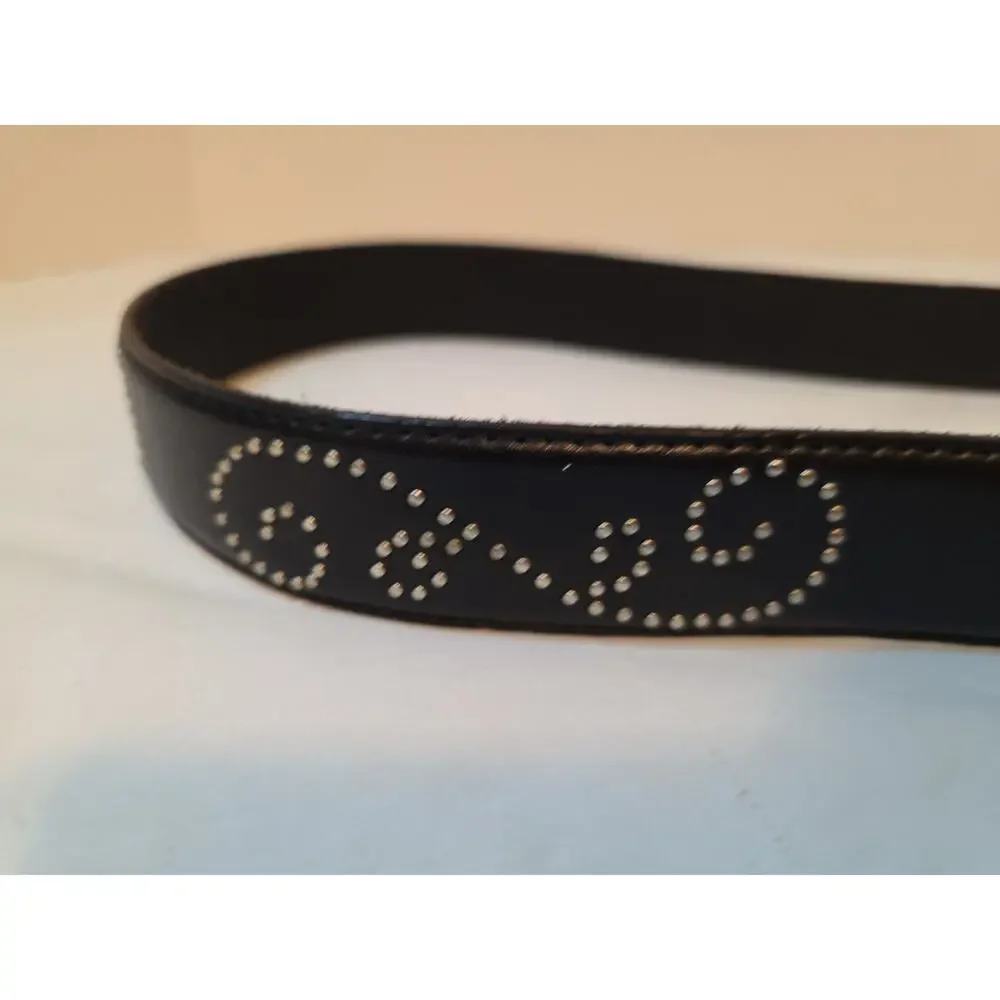 Brighton Belt Leather Studded Detail Women Size L / 34 Black B20403